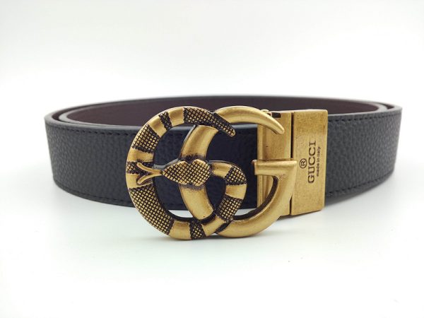 Replica Gucci G Belt 34mm in Black - G394-75 Style