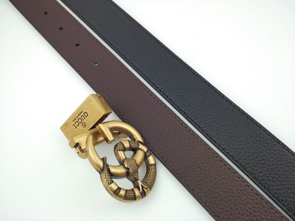 Replica Gucci G Belt 34mm in Black - G394-75 Style - Image 4