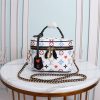 Best Replicas Bags - Replica LV Game On Vanity PM M57482 Black/White Shop For Best Louis Vuitton LV Replica Bags With Cheap Price