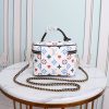Best Replicas Bags - Replica LV Game On Vanity PM M57482 Black/White Shop For Best Louis Vuitton LV Replica Bags With Cheap Price