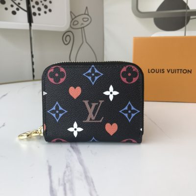 Replica LV Game On Zippy Coin Purse in Black/White