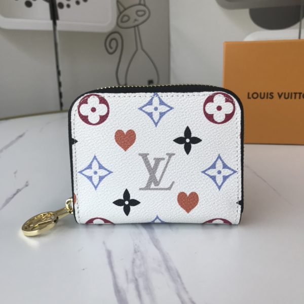 Replica LV Game On Zippy Coin Purse in Black/White - Image 9
