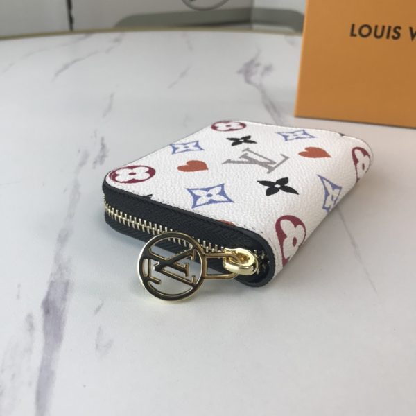 Replica LV Game On Zippy Coin Purse in Black/White - Image 12