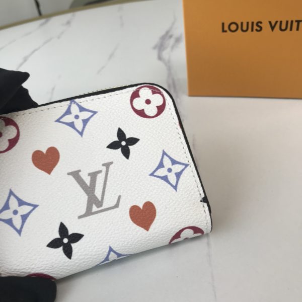 Replica LV Game On Zippy Coin Purse in Black/White - Image 13