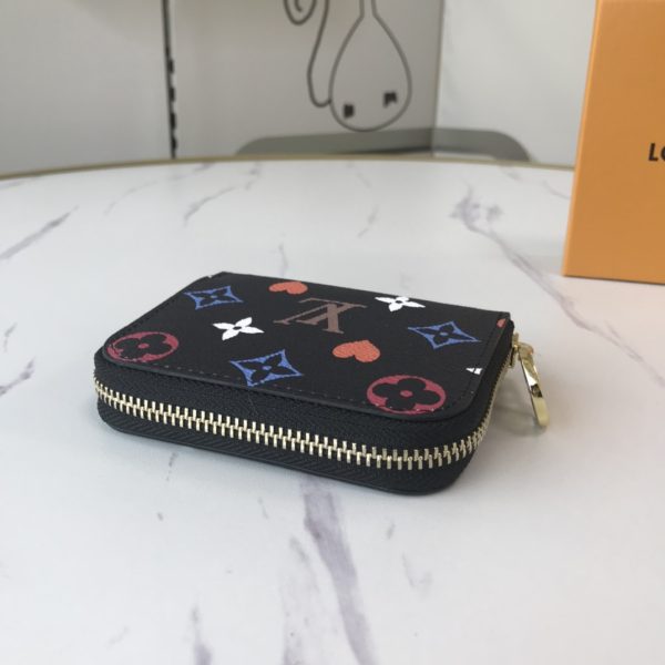 Replica LV Game On Zippy Coin Purse in Black/White - Image 2