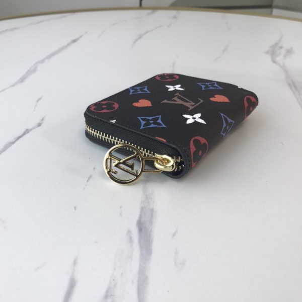 Replica LV Game On Zippy Coin Purse in Black/White - Image 3