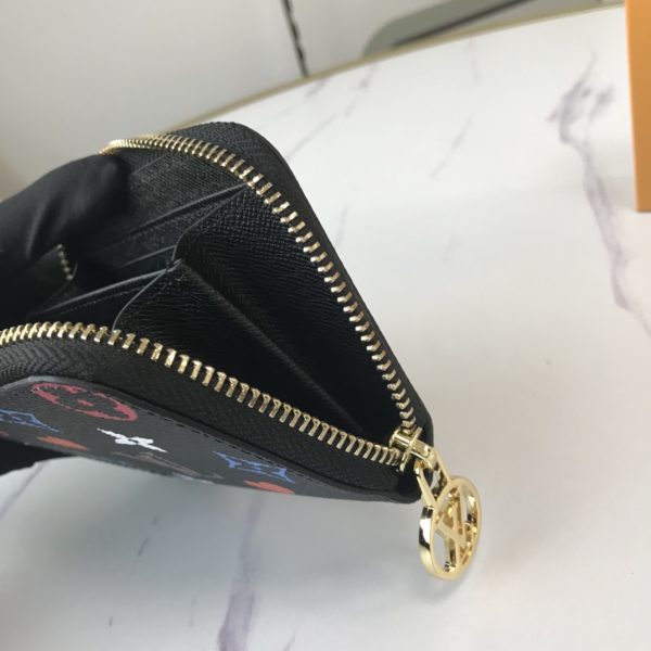 Replica LV Game On Zippy Coin Purse in Black/White - Image 6