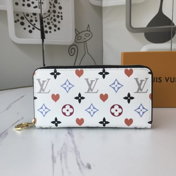 Louis Vuitton Replica Game On Zippy Wallet Black/White M80323 - Image 11