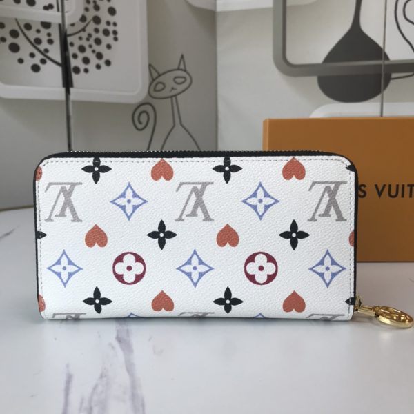 Louis Vuitton Replica Game On Zippy Wallet Black/White M80323 - Image 12