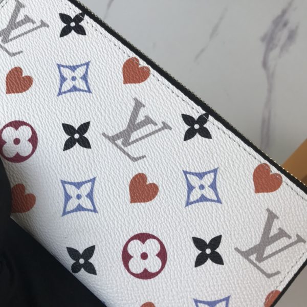 Louis Vuitton Replica Game On Zippy Wallet Black/White M80323 - Image 16