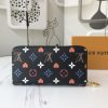Best Replicas Bags - Louis Vuitton Replica Game On Zippy Wallet Black/White M80323 Shop For Best Louis Vuitton LV Replica Bags With Cheap Price