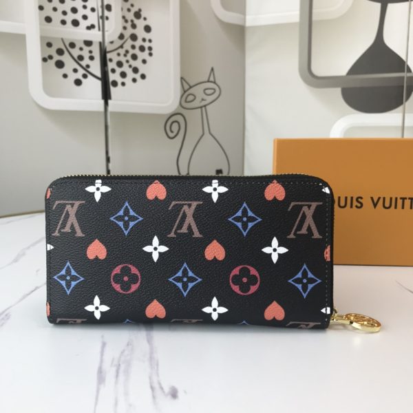 Louis Vuitton Replica Game On Zippy Wallet Black/White M80323 - Image 3
