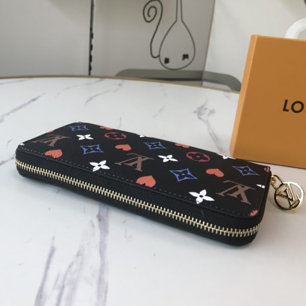 Louis Vuitton Replica Game On Zippy Wallet Black/White M80323 - Image 4