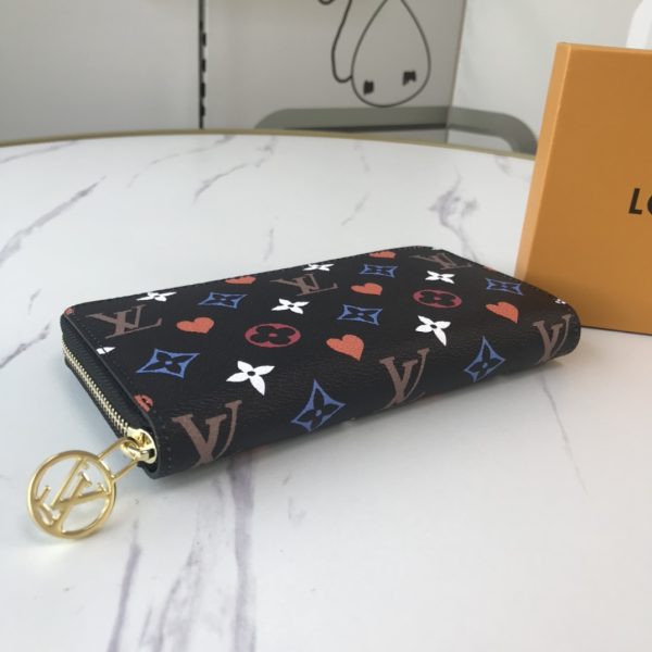 Louis Vuitton Replica Game On Zippy Wallet Black/White M80323 - Image 5