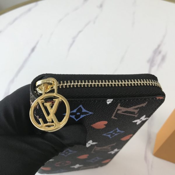Louis Vuitton Replica Game On Zippy Wallet Black/White M80323 - Image 7