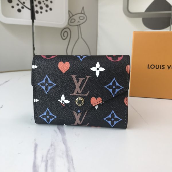 Replica LV Zoe Wallet Aaa-Game Black/White M41938