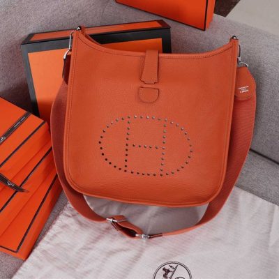 Replica Hermes Evelyne III 29 Bag - Orange, Black, Blue
