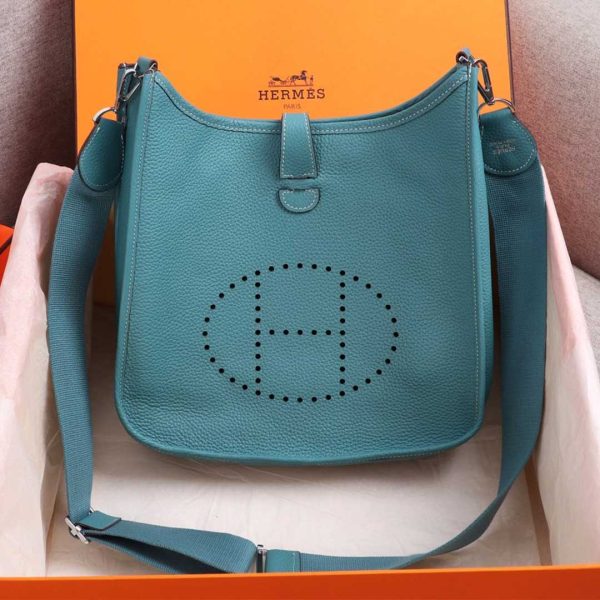 Replica Hermes Evelyne III 29 Bag - Orange, Black, Blue - Image 26