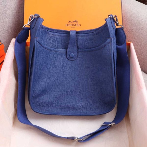 Replica Hermes Evelyne III 29 Bag - Orange, Black, Blue - Image 22
