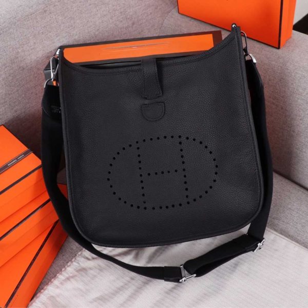 Replica Hermes Evelyne III 29 Bag - Orange, Black, Blue - Image 20
