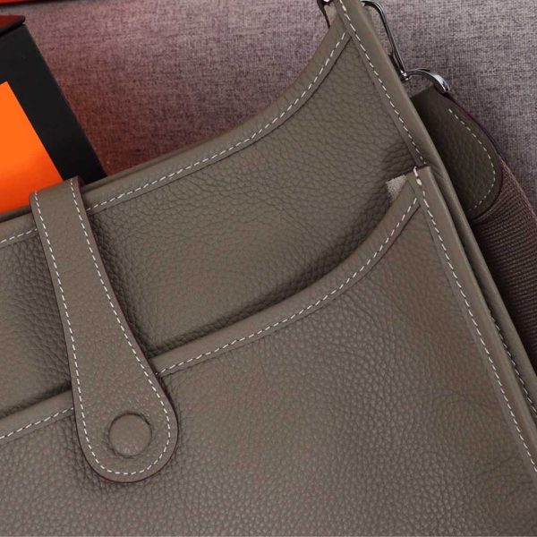 Replica Hermes Evelyne III 29 Bag - Orange, Black, Blue - Image 13