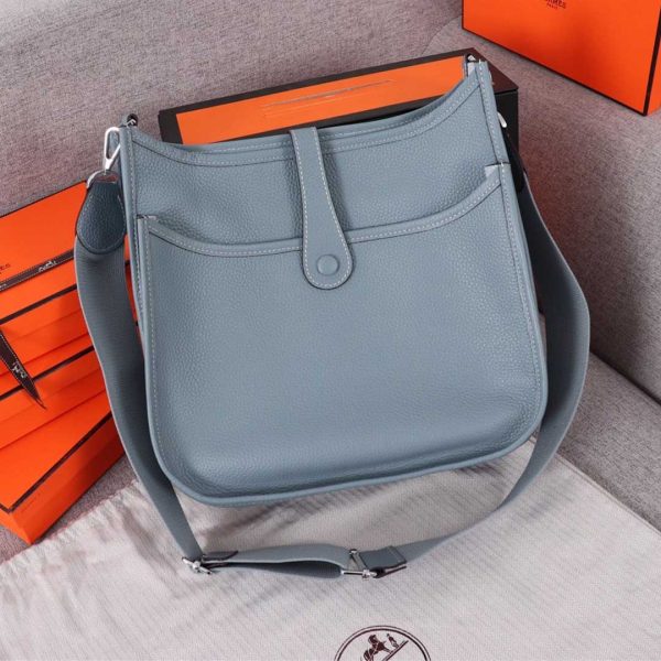 Replica Hermes Evelyne III 29 Bag - Orange, Black, Blue - Image 11