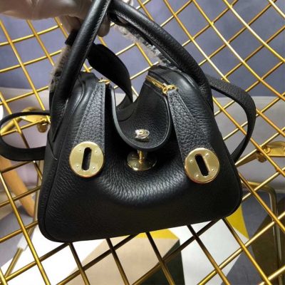 Replica Hermes Lindy Mini Bag - Black/Red/Grey