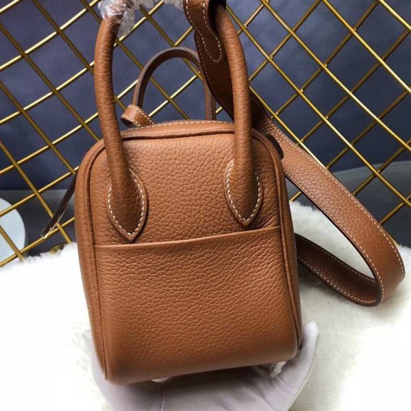 Replica Hermes Lindy Mini Bag - Black/Red/Grey - Image 17