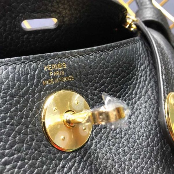 Replica Hermes Lindy Mini Bag - Black/Red/Grey - Image 3
