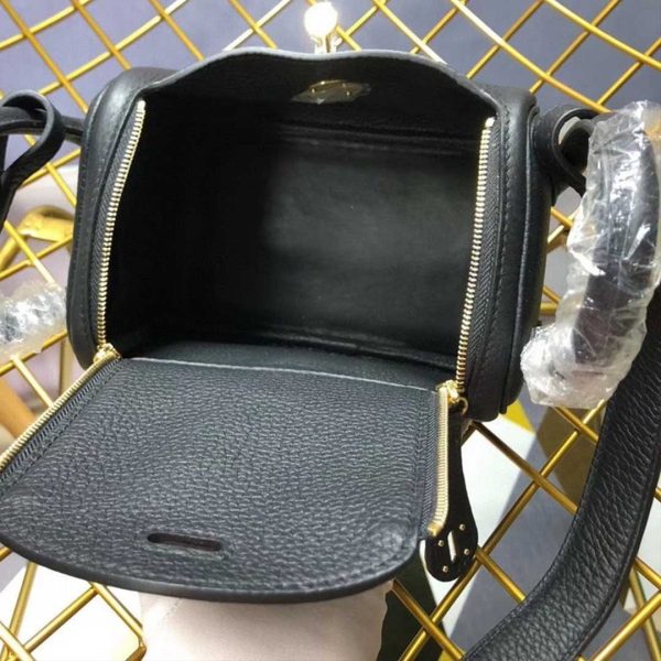 Replica Hermes Lindy Mini Bag - Black/Red/Grey - Image 4