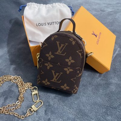 LV Monogram Chain Wallet Bag Charm Replica K04