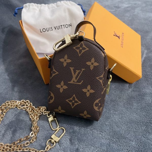 LV Monogram Chain Wallet Bag Charm Replica K04 - Image 4
