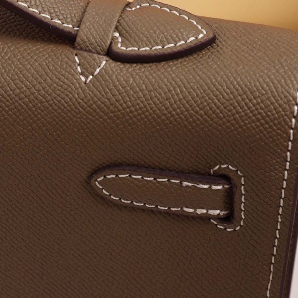 Hermes AAA Kelly Cut Pochette Replica - Black, Brown, Blue - Image 13