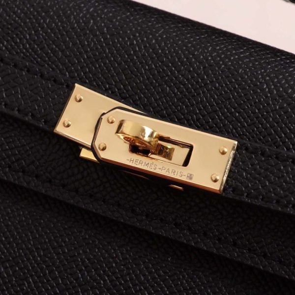 Hermes AAA Kelly Cut Pochette Replica - Black, Brown, Blue - Image 14