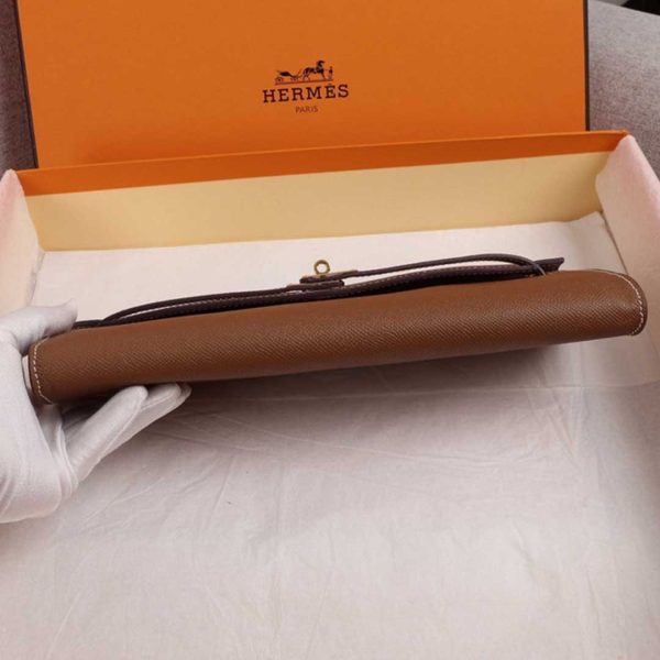 Hermes AAA Kelly Cut Pochette Replica - Black, Brown, Blue - Image 3