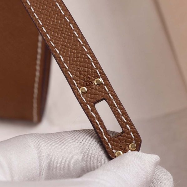 Hermes AAA Kelly Cut Pochette Replica - Black, Brown, Blue - Image 9
