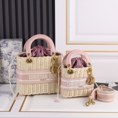 Pink Replica Dior Lady D Bag | Elegant Luxury Design