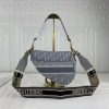 Best Replicas Bags - Replica Dior Navy Gray Oblique Embroidery Saddle Bag Shop For Best Louis Vuitton LV Replica Bags With Cheap Price