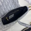 Best Replicas Bags - Replica Dior Navy Gray Oblique Embroidery Saddle Bag Shop For Best Louis Vuitton LV Replica Bags With Cheap Price