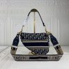 Best Replicas Bags - Replica Dior Navy Gray Oblique Embroidery Saddle Bag Shop For Best Louis Vuitton LV Replica Bags With Cheap Price