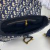 Best Replicas Bags - Replica Dior Navy Gray Oblique Embroidery Saddle Bag Shop For Best Louis Vuitton LV Replica Bags With Cheap Price