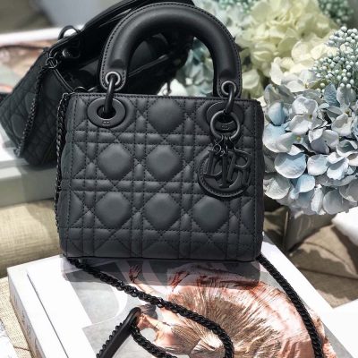 Replica Dior AAA Mini Lady Bag - Black, Pink, Grey