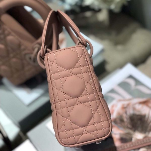 Replica Dior AAA Mini Lady Bag - Black, Pink, Grey - Image 12