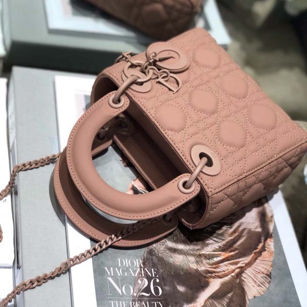 Replica Dior AAA Mini Lady Bag - Black, Pink, Grey - Image 14