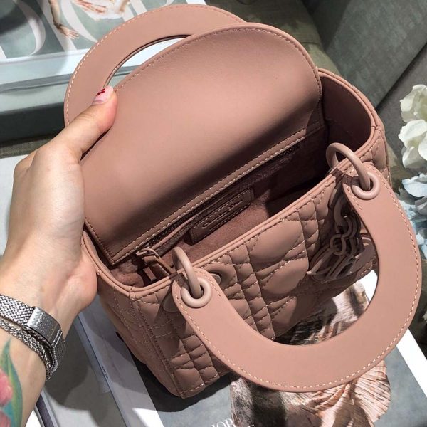 Replica Dior AAA Mini Lady Bag - Black, Pink, Grey - Image 15