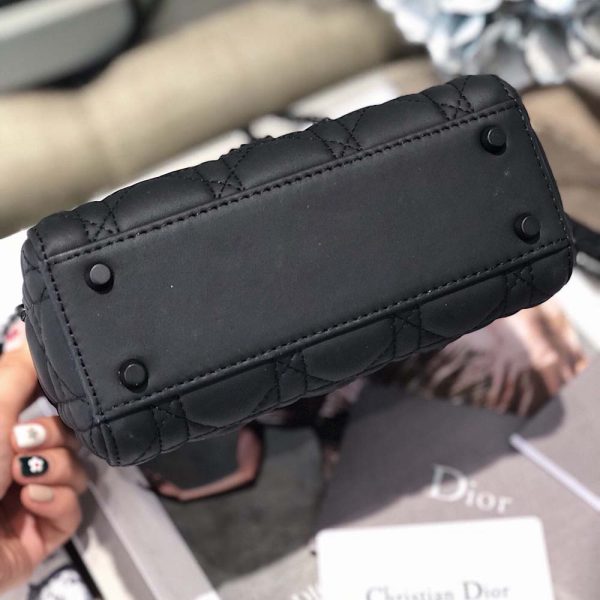 Replica Dior AAA Mini Lady Bag - Black, Pink, Grey - Image 4