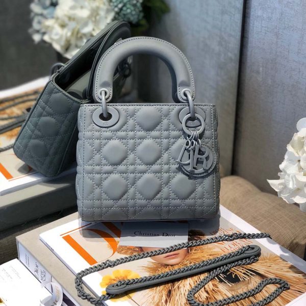 Replica Dior AAA Mini Lady Bag - Black, Pink, Grey - Image 6
