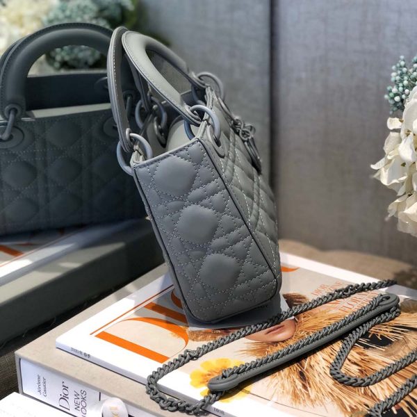 Replica Dior AAA Mini Lady Bag - Black, Pink, Grey - Image 7