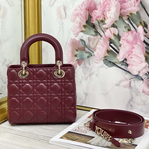 Dior AAA My ABC Lady Dr Replica Bag - Black, White, Red - Image 12