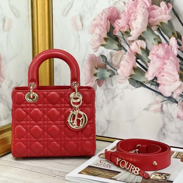 Dior AAA My ABC Lady Dr Replica Bag - Black, White, Red - Image 13